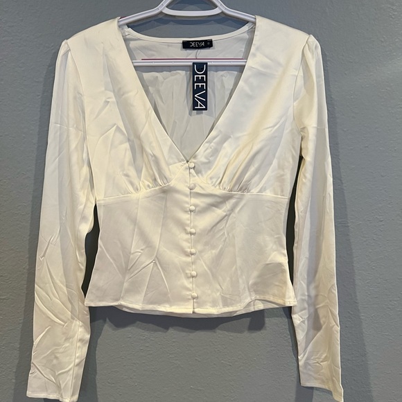 Deeva Tops - Women Tango Satin Long Sleeve Shirt
